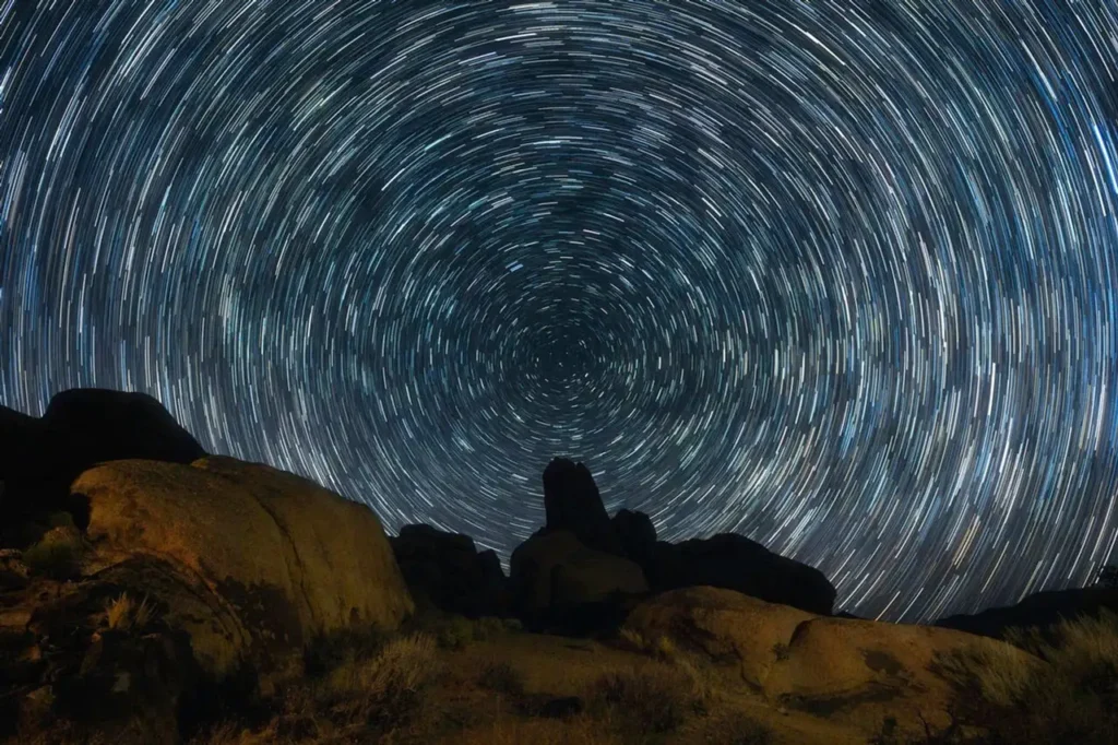 polaris vista en un cielo del hemisferio norte fotografia