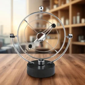 Dispositivo de movimiento perpetuo celestial, para decorar oficinas, escritorios o casas. Un móvil potenciado por imanes que girará por siempre.