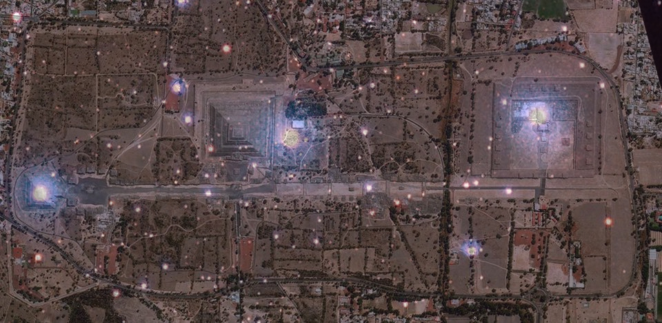 PIRAMIDES TEOTIHUACAN CON ORION